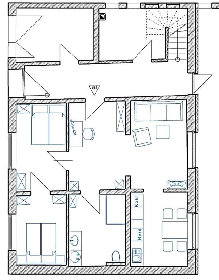 stilvolle, zentrale Ferienwohnung mit Parkplatz Salzwedel Exterior foto